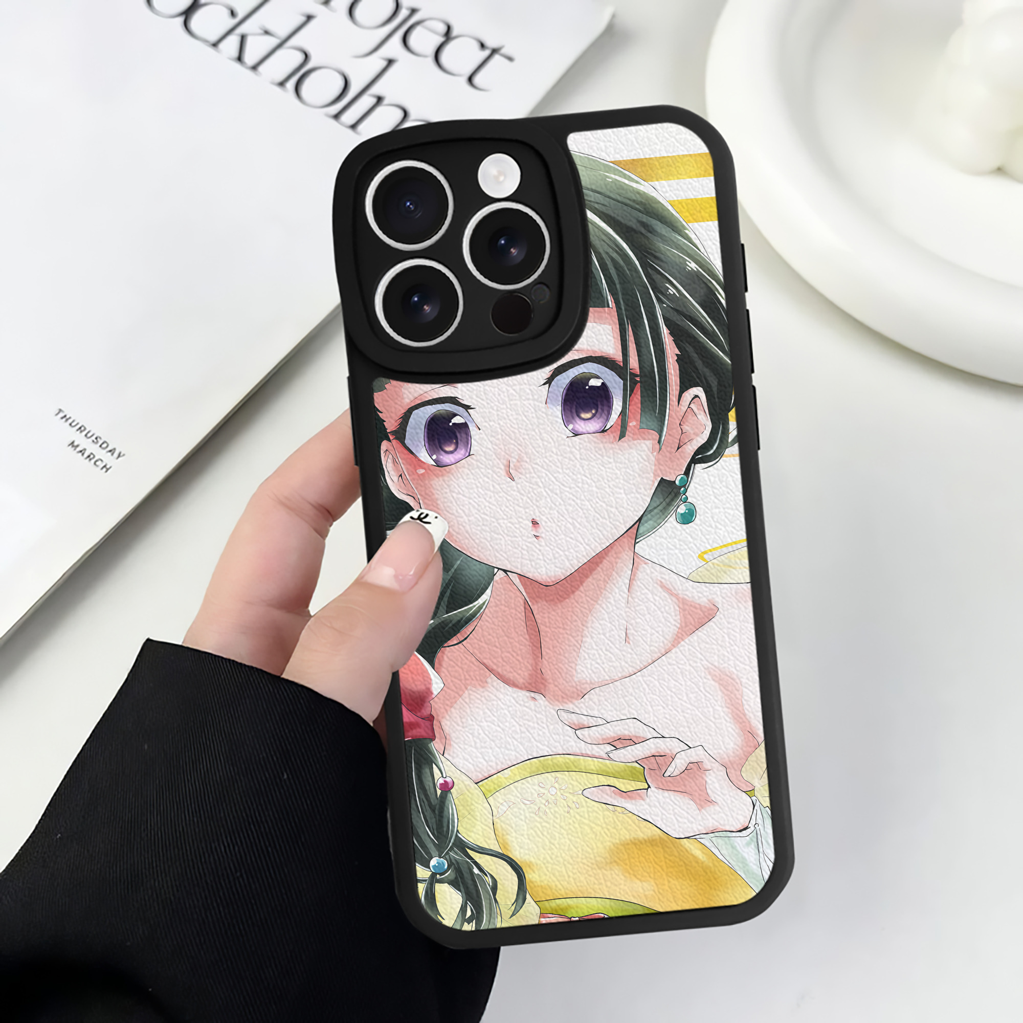 （画像用） 薬屋のひとりごと The Apothecary Diaries 【iPhone 16シリーズ対応】シリコンスマホケース（レザー調） 材質：シリコン